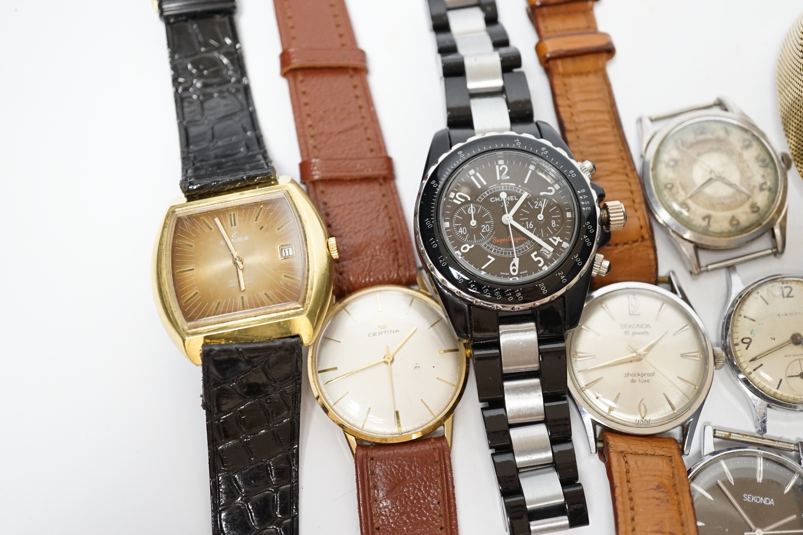 Assorted gentleman's watches including Certina and Sekonda.